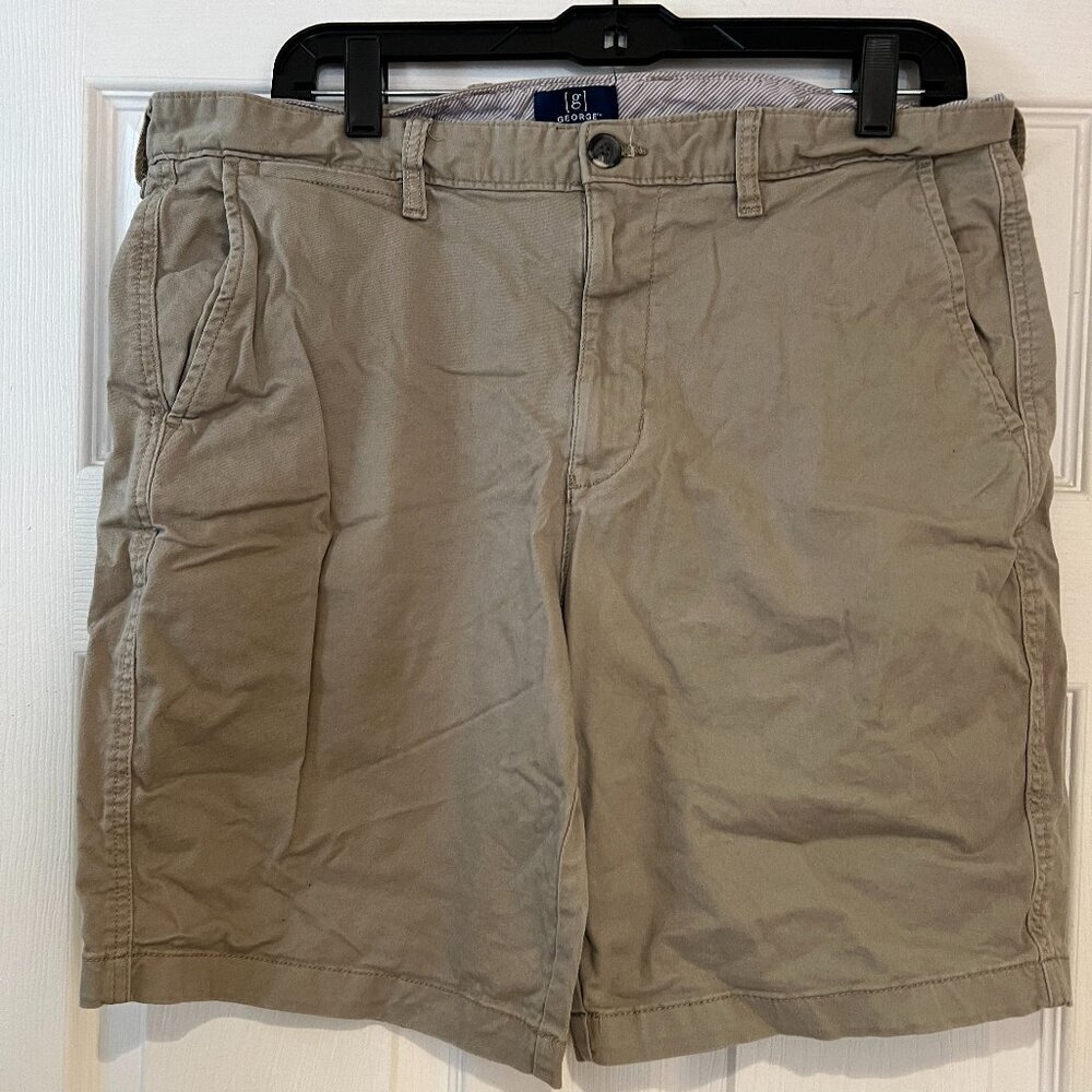 🩳 George Khaki Shorts - Size 34 | Classic, Comfortable & Stylish ✨